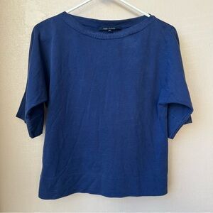 Sofie D’ Hoore Relaxed Short Sleeve Cotton T-Shirt Navy Sz 38 EUC